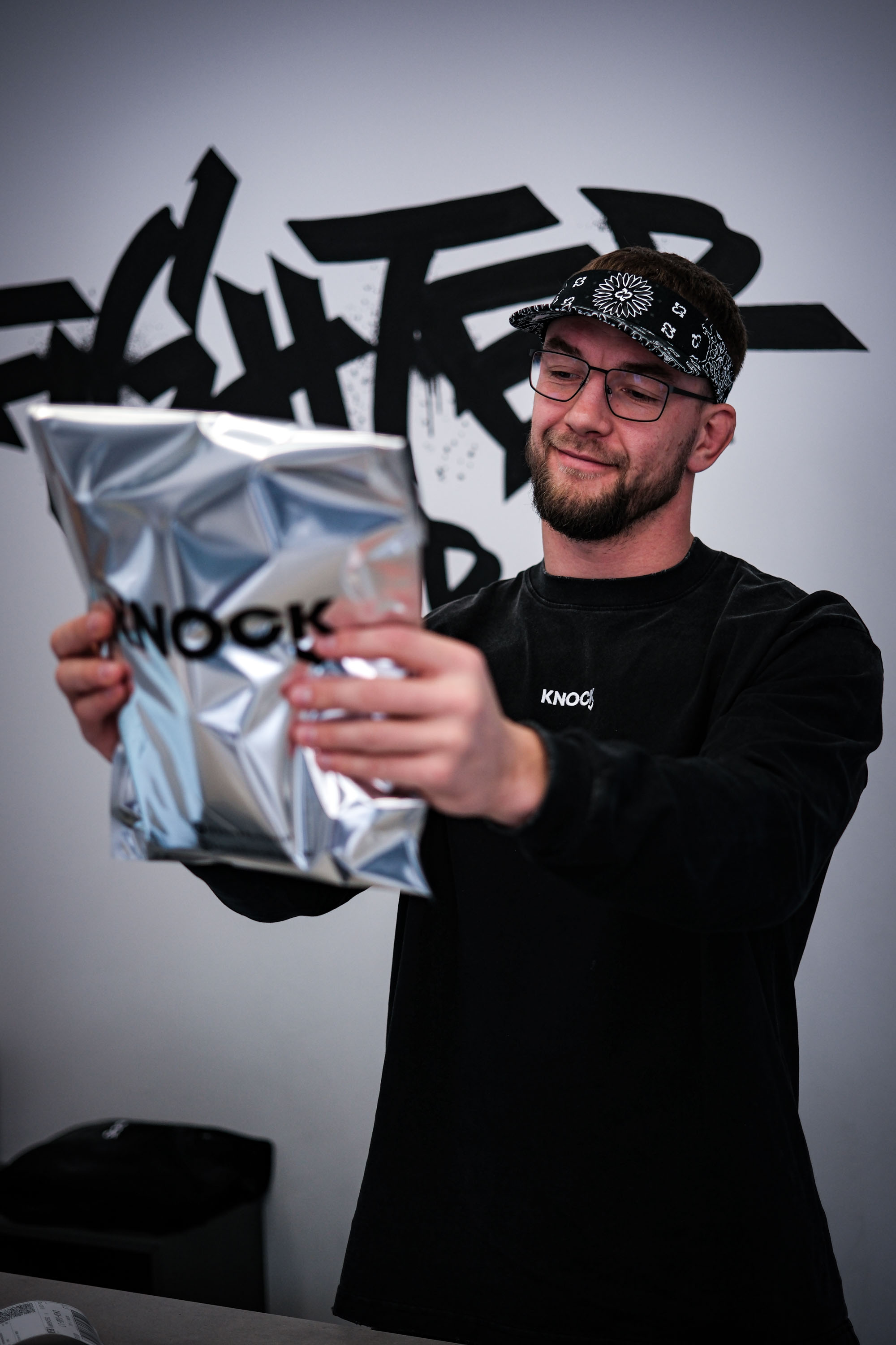 Knock team member handling shipping workflow